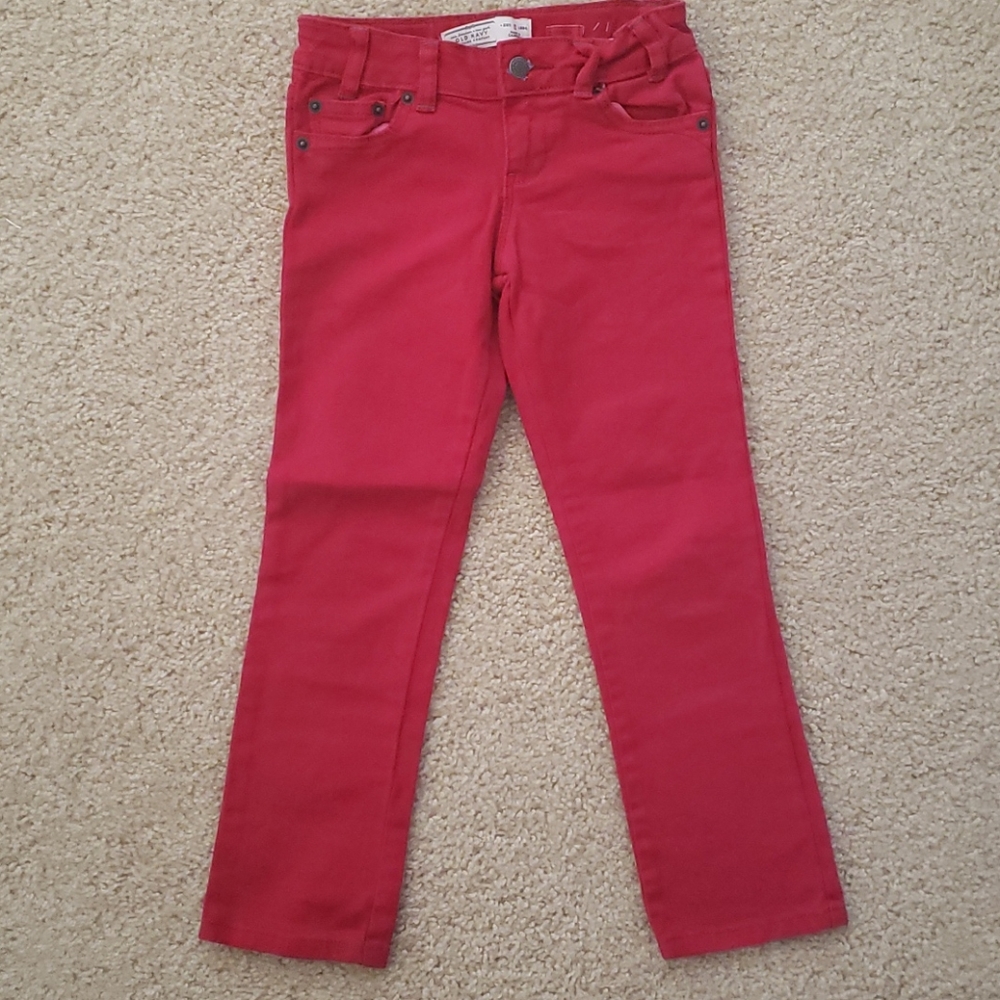Girls Red Jeans